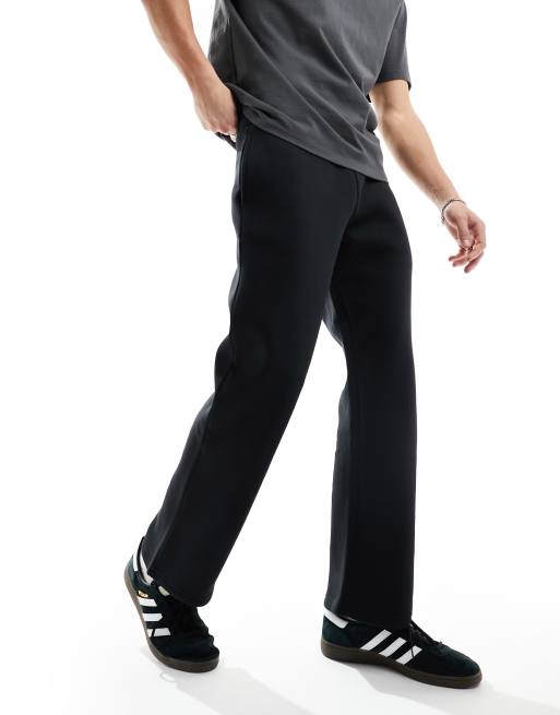 Selected Homme loose fit trackies in black 