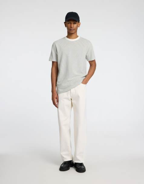 Selected Homme - Losvallende jeans in wit - view 1