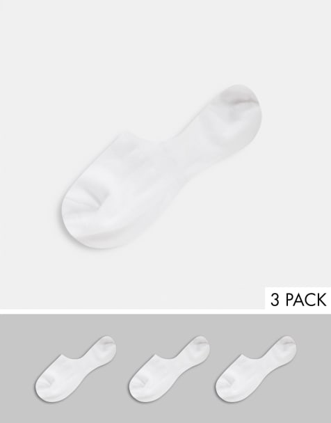 Selected Homme - Lot de 3 paires de chaussettes invisibles - Blanc - view 1