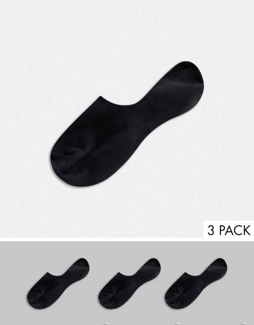 Selected Homme - Lot de 3 paires de chaussettes invisibles - Noir