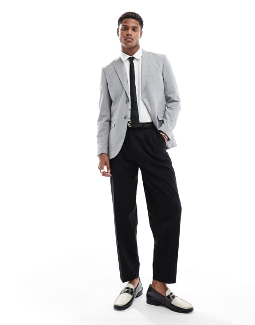 Selected Homme - Lysegrå blazer i slim fit