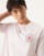 Selected Homme - Lyserød oversized T-shirt med botanisk print på ryggen