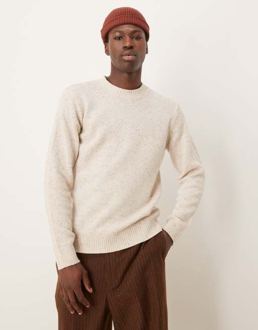 Selected Homme - Maglione crema puntinato