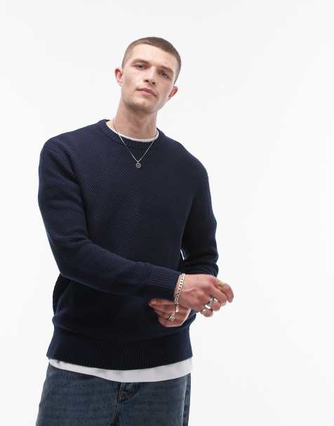 Selected Homme - Maglione girocollo blu navy - view 1