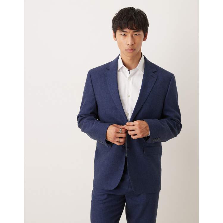 Veste En Lin Vintage Pour Homme – Coupe Droite – Blazer Décontracté – Idéal Loisirs & Affaires