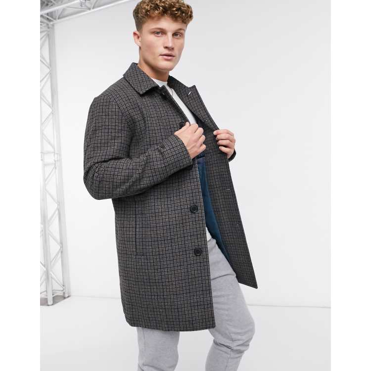 manteau à carreaux homme