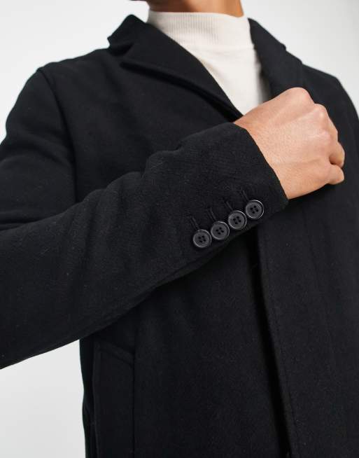 Manteau en laine online mélangée homme