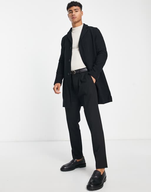 manteau homme laine melangee