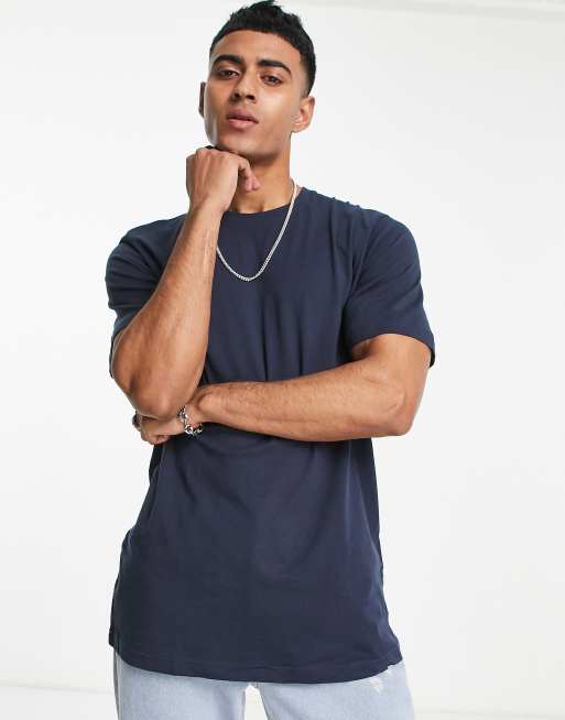 Selected Homme – Marinblå avslappnad t-shirt