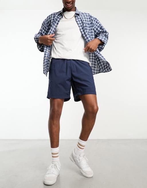 Selected Homme - Marineblå shorts i afslappet pasform