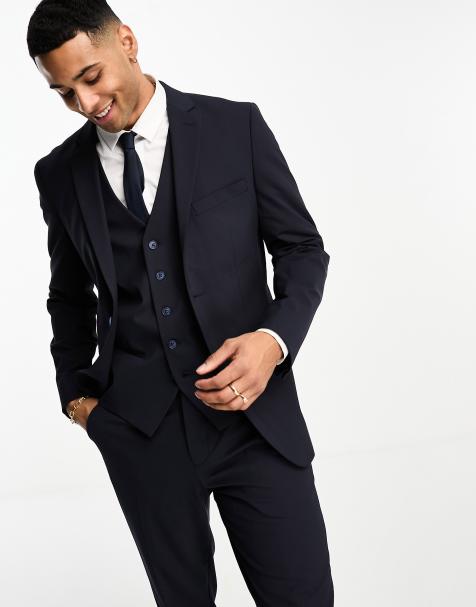 Selected Homme - Marineblå slim-habitjakke - view 1