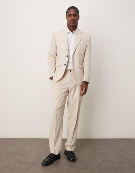 Selected Homme - Neil - Regular-fit broek in crème