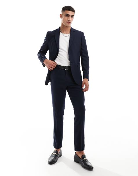 Selected Homme Neil regular fit trousers in navy - view 1