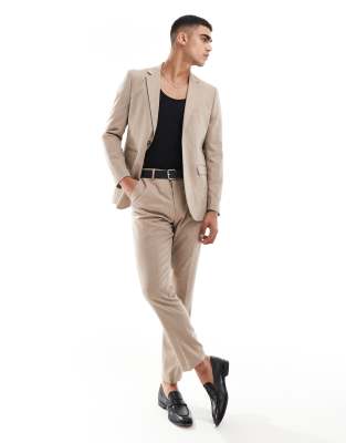 Selected Homme – Neil – Regulär geschnittener Anzug in Creme - view 1