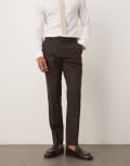 [Selected Homme] Selected Homme Neil slim fit pants in brown 44 Demitasse