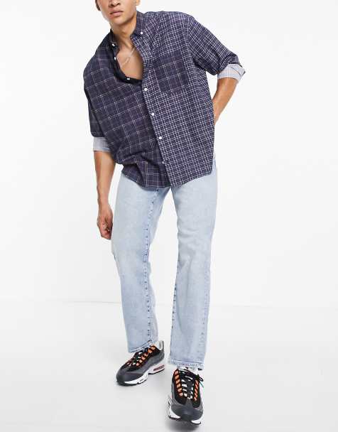 Men S Tapered Jeans Cuffed Slim Tapered Jeans Asos