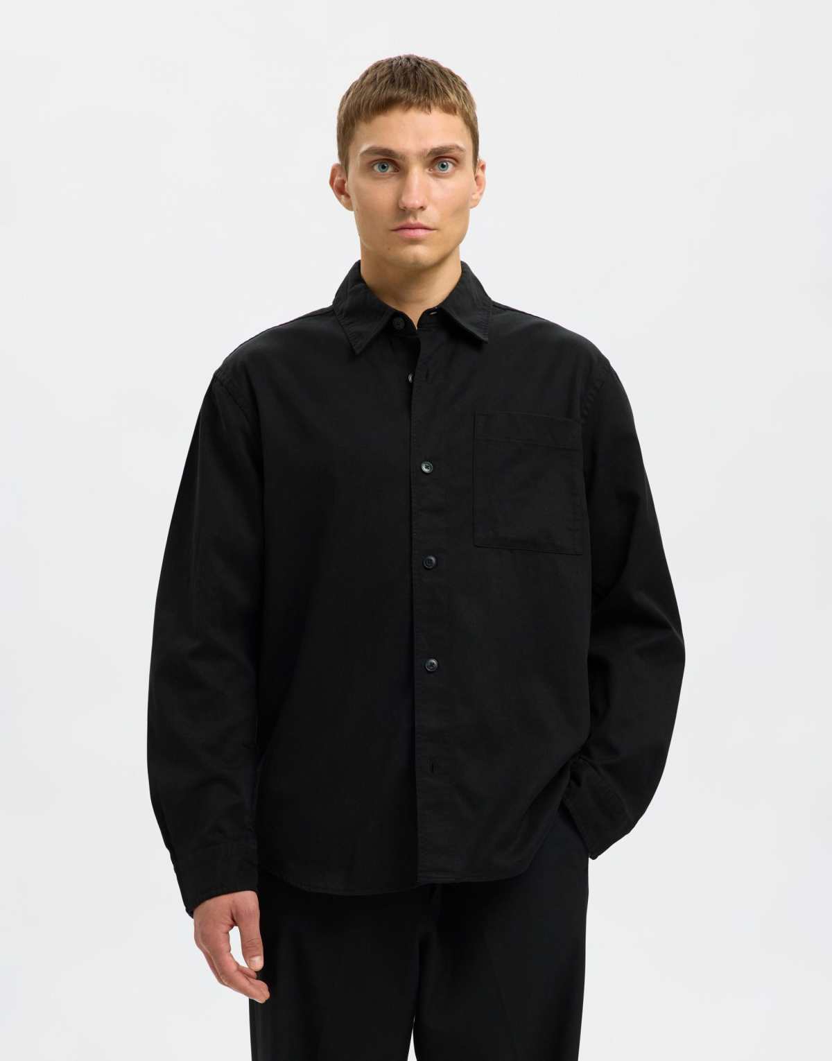 Selected Homme Overshirt in black