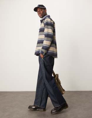 Selected Homme Overshirt Shacket In Multi