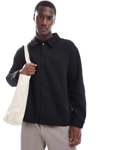 Selected Homme – Oversize-T-Shirt aus Jersey in Schwarz - view 1