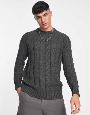 Dark grey shop knit sweater