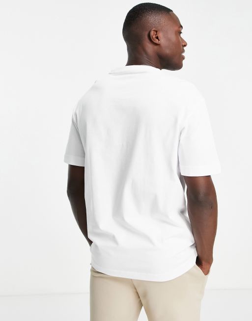 Selected Homme oversized heavy weight t-shirt in white | ASOS