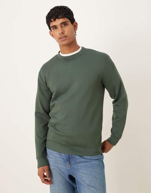 Selected Homme - Oversized sweatshirt in groen