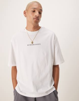 Selected Homme Oversized T-shirt With Backprint