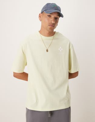 Selected Homme Oversized T-shirt With Circle Backprint