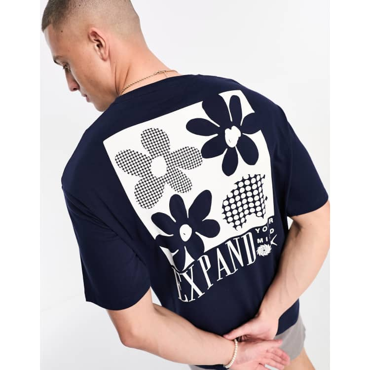 Tee shirt best sale a fleur homme