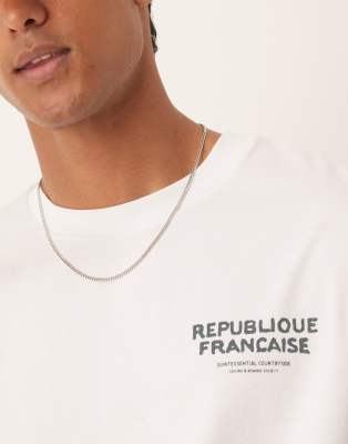 Selected Homme Oversized T-shirt With Lake Back Print