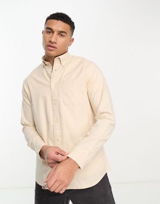 Selected Homme oxford shirt in pastel yellow - ASOS Price Checker