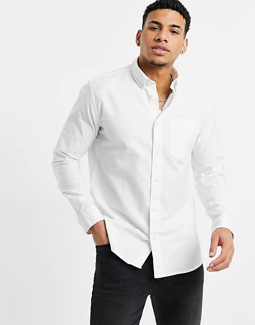 Men Selected Homme oxford shirt in white 