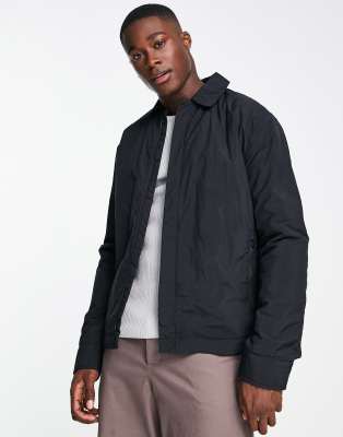 Selected Homme padded coach jacket in black