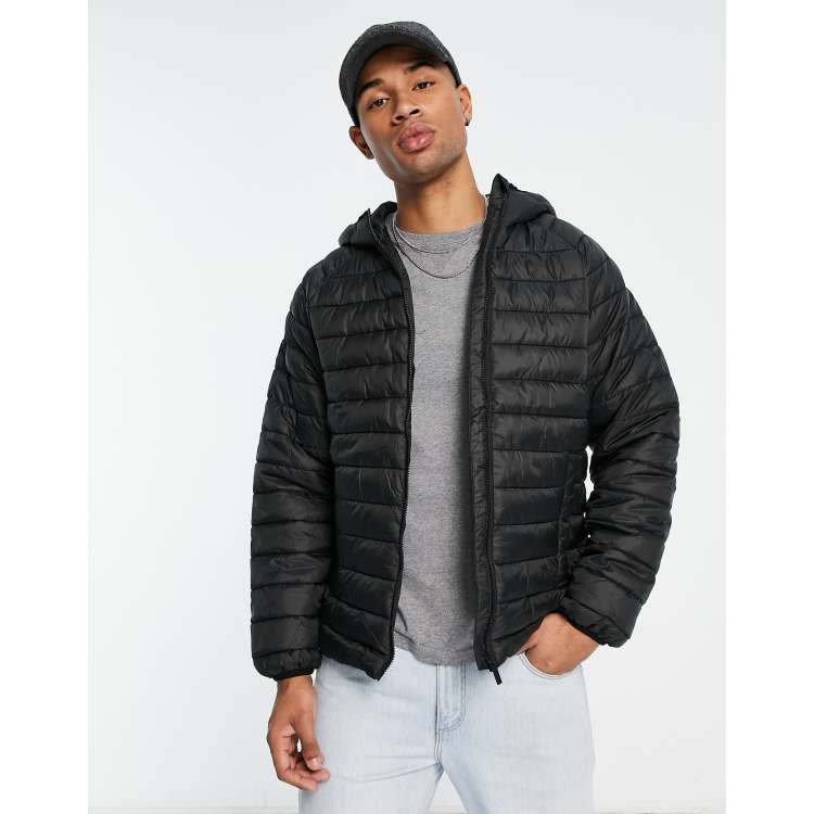 Selected Homme padded jacket in black | ASOS