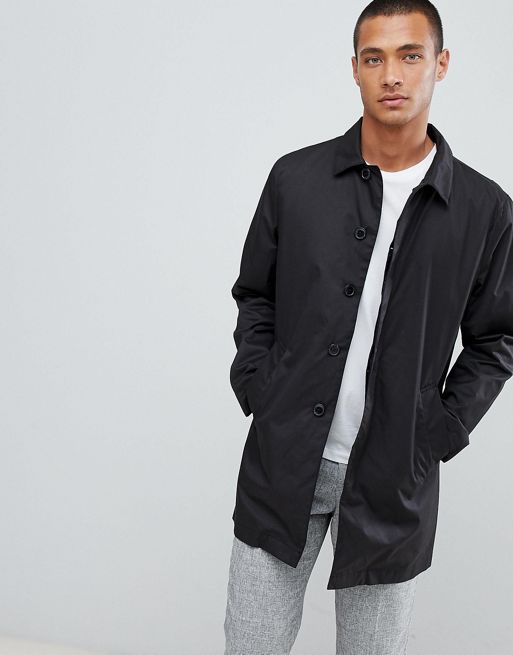 Selected Homme padded trench coat with organic cotton | ASOS