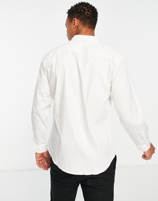 Selected Homme - Pakke med 2 slim fit-poplin-skjorter i hvid og sort , 4 af 4