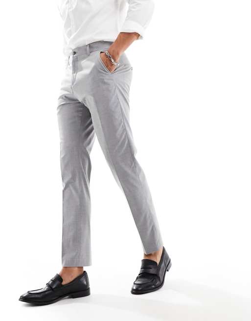 Pantalon gris clair discount homme