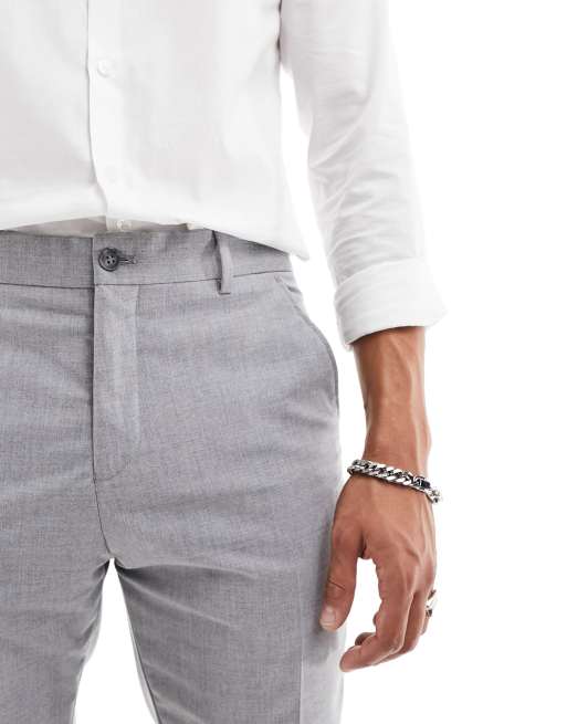 Pantalon discount ajusté homme