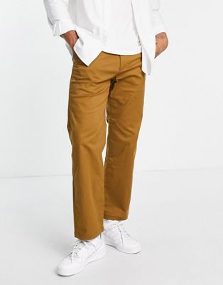 Selected Homme loose fit chinos in camel  - ASOS Price Checker
