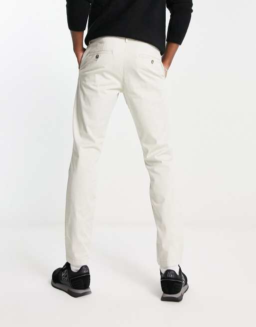 Pantalon chino beige discount homme