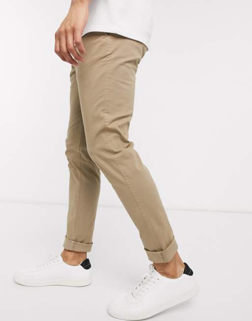 Selected Homme - Pantalon chino large - Camel