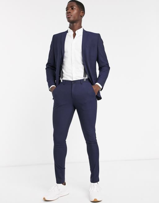 Pantalon Slim Homme- Couleur Bleu Nuit