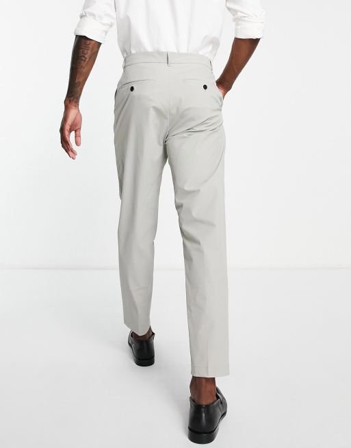 Selected Homme Pantalon de costume slim en tissu technique