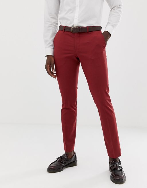 Homme pantalon rouge hot sale