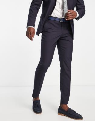 Selected Homme - Pantalon de costume stretch coupe slim - Bleu marine