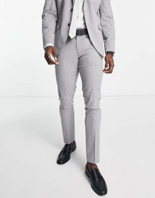Selected Homme suit trouser with stretch in slim fit light grey - ASOS Price Checker
