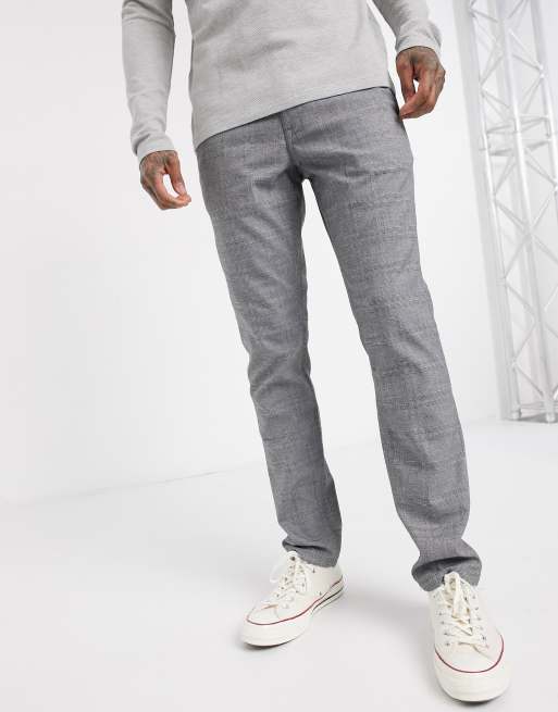 Selected Homme - Pantalon habillé super stretch coupe slim - Gris