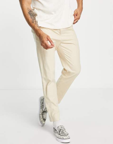 Pantalon large léger à plis - beige ASOS pour homme en coloris Neutre