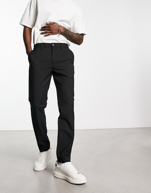 Pantalon noir best sale homme habillé