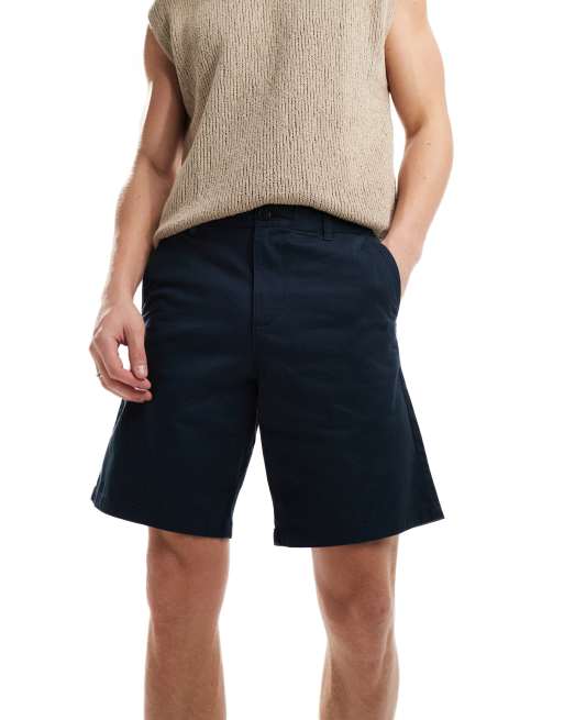 Selected Homme - Pantaloncini chino blu navy
